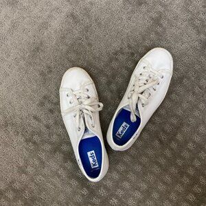 Keds Women's Triple Kick Leather Sneaker White (Size 6.5)
